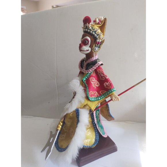 Vintage Oriental Hand puppet Chinese Warrior #1 Porcelain 12" - Picture 5 of 13